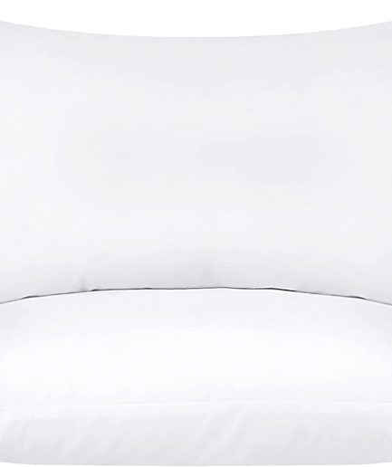 Throw Pillows Insert (Pack of 2, White) - 12 x 20 Inches Bed and Couch Pillows - Indoor Decorative Pillows