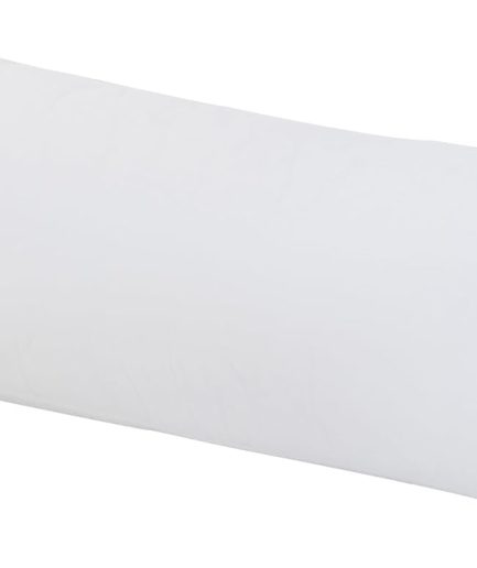White Body Pillowcase, Long Pillow Case, Microfiber Body Pillow Cover, Pillow Case with Envelope Closure, Soft and Breathable Pillowcase (20x54 Inches, 1 Pack)
