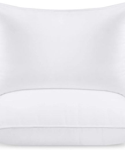 Bed Pillows for Sleeping (White), Queen Size, Set of 2, Hotel Pillows, Cooling Pillows for Side, Back or Stomach Sleepers