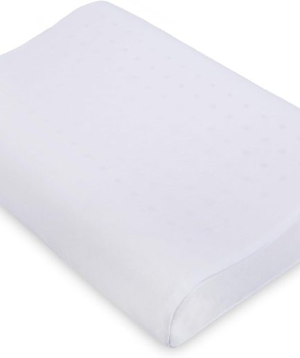 Latex Pillow – Medium Profile – 100% Natural Latex – Ortho Neck & Shoulder Support – 20” x 13” x 3.5” – Hypoallergenic & Breathable – Made in Thailand – Limited Stock