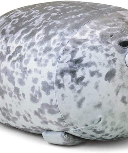 Chubby Blob Seal Pillow,Stuffed Cotton Plush Animal Toy Cute Ocean Medium(17.6 in)