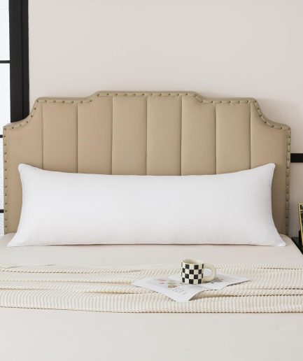 20x54 Body Pillow Insert - Ultra Soft Long Pillow for Adults Side Sleeper White